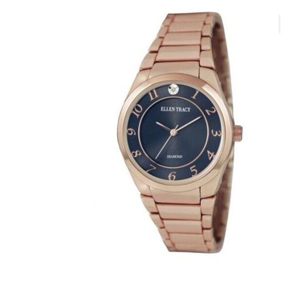 Ellen Tracy Quartz Blue Dial Ladies Analog Wrist Watch NEW - Picture 7 of 7